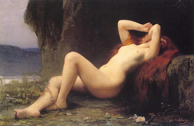 Jules Joseph Lefebvre Mary Magdalene In The Cave